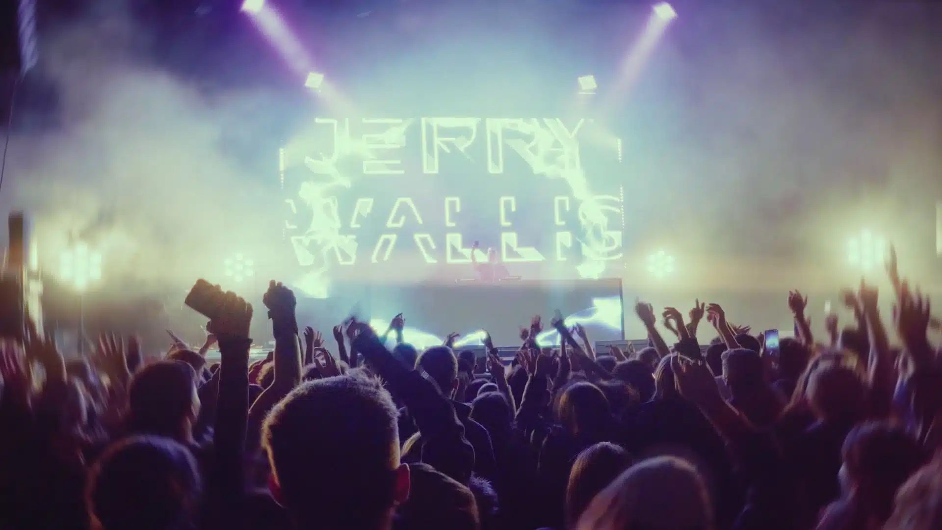 Le public d'un show Jerry Wallis